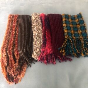 Colorful Knit Scarves Bundle